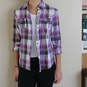 Flannel button up shirt